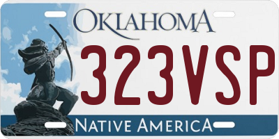 OK license plate 323VSP