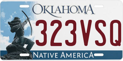 OK license plate 323VSQ
