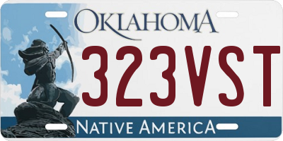 OK license plate 323VST