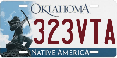 OK license plate 323VTA