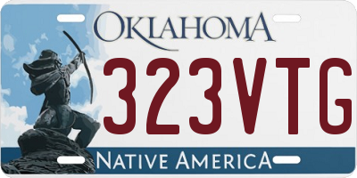 OK license plate 323VTG
