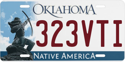 OK license plate 323VTI