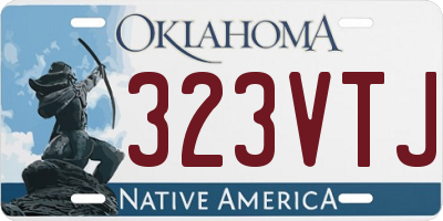 OK license plate 323VTJ