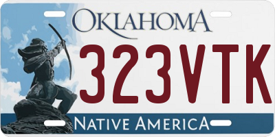 OK license plate 323VTK