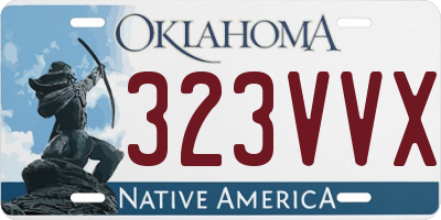 OK license plate 323VVX