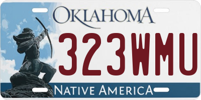OK license plate 323WMU
