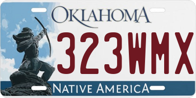 OK license plate 323WMX