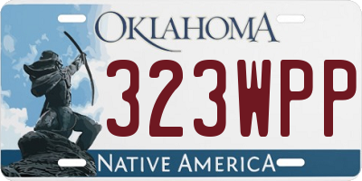 OK license plate 323WPP