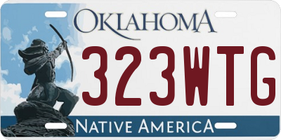 OK license plate 323WTG