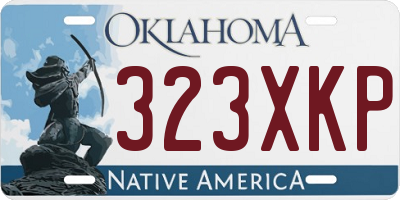 OK license plate 323XKP