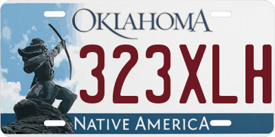 OK license plate 323XLH