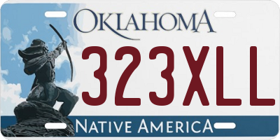 OK license plate 323XLL