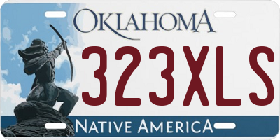 OK license plate 323XLS