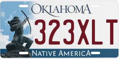 OK license plate 323XLT