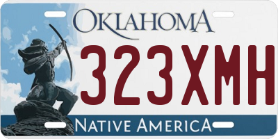 OK license plate 323XMH