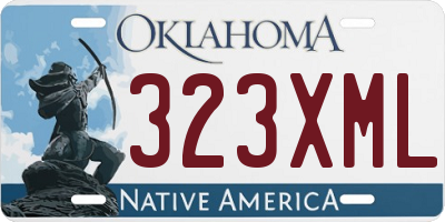 OK license plate 323XML