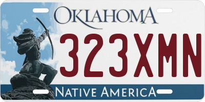 OK license plate 323XMN