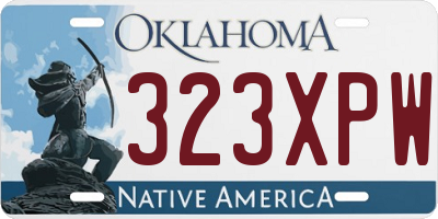 OK license plate 323XPW