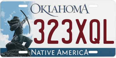 OK license plate 323XQL