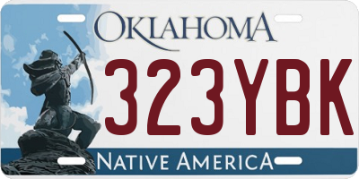OK license plate 323YBK