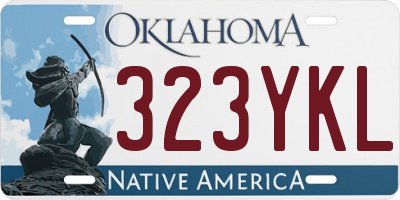 OK license plate 323YKL