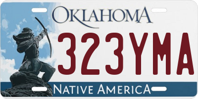 OK license plate 323YMA