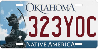 OK license plate 323YOC