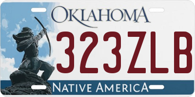 OK license plate 323ZLB