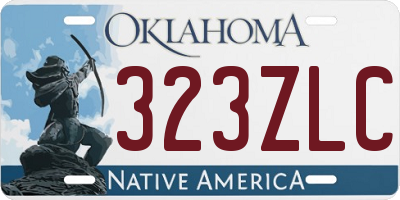 OK license plate 323ZLC