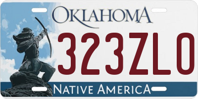 OK license plate 323ZLO