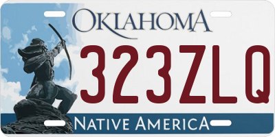 OK license plate 323ZLQ