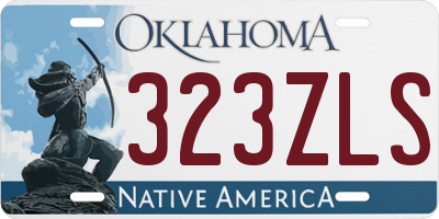 OK license plate 323ZLS