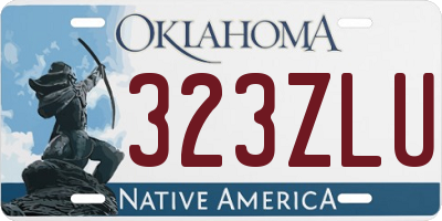 OK license plate 323ZLU