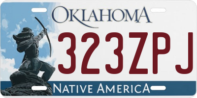 OK license plate 323ZPJ