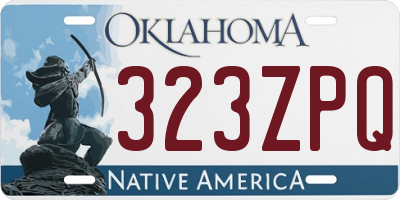 OK license plate 323ZPQ