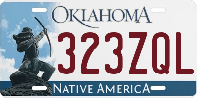 OK license plate 323ZQL
