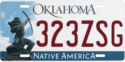 OK license plate 323ZSG