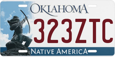 OK license plate 323ZTC