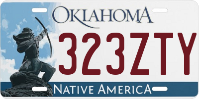 OK license plate 323ZTY