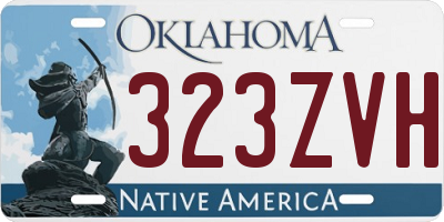 OK license plate 323ZVH