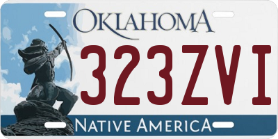 OK license plate 323ZVI