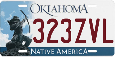 OK license plate 323ZVL