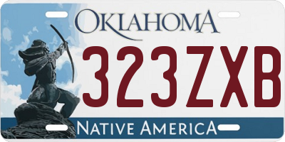 OK license plate 323ZXB