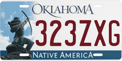 OK license plate 323ZXG