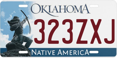 OK license plate 323ZXJ