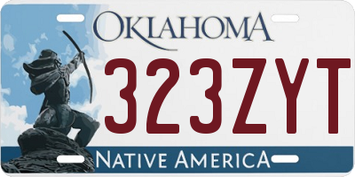 OK license plate 323ZYT