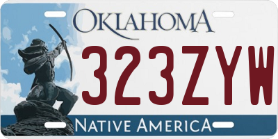 OK license plate 323ZYW