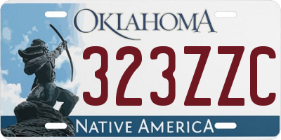 OK license plate 323ZZC