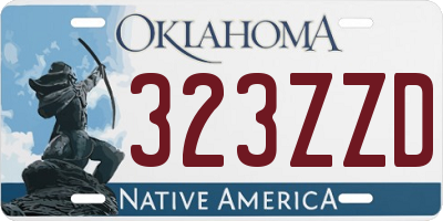 OK license plate 323ZZD