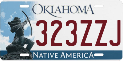 OK license plate 323ZZJ